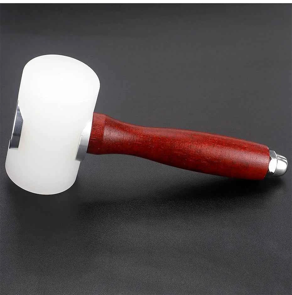 Leather DIY Carving Hammer Leathercraft Mallet Leather Work Sew Cowhide Rawhide Mallet Rubber Mallet for Flooring, Woodworking