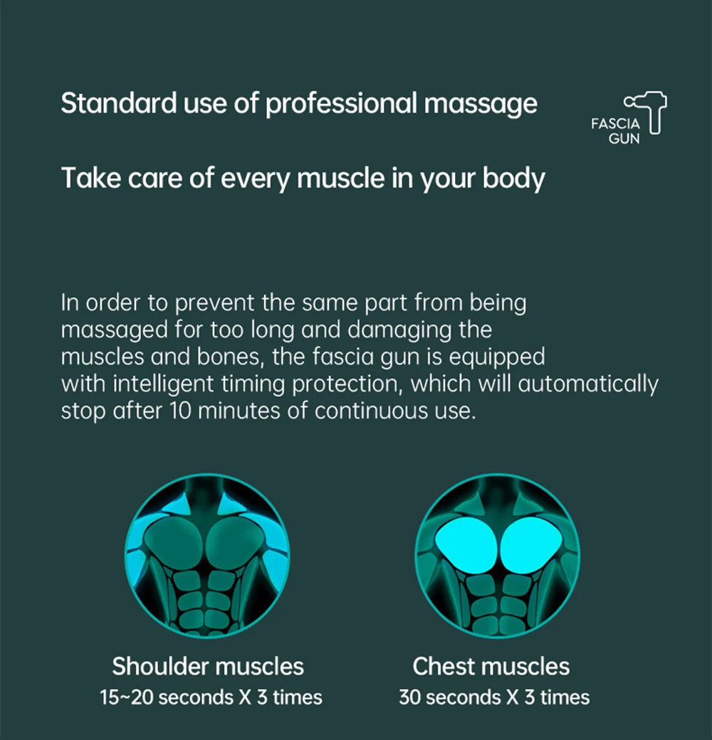 Professional Massage Gun High Frequency Vibration 99 Files Adjustment Electric Deep Tissue Muscle Body  Back Neck Massager