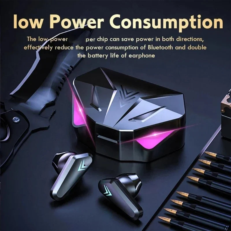 X15 Wireless Bluetooth Earbuds – LED Display Gaming Headset
