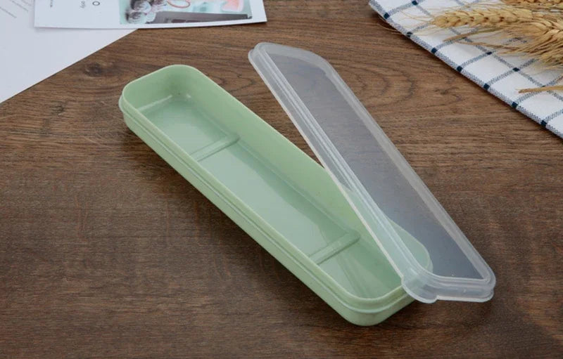 Tableware Box Portable Tableware Box Spoon Fork Storage Box Spoon, Fork, Chopsticks, Straw, Makeup Brush Storage Box