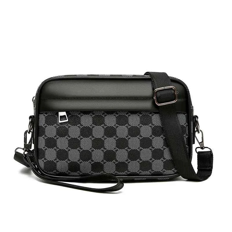 Top-quality PU Leather Men Waist Packs Business Crossbody Bags for Male Fashion Travel Storage Phone Shoulder Bags Clutch Bag