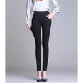 New S-6XL Micro Pants Trousers High Waist Large Size Stretch Tights Women High Waist Straight Pants Work Pants Trousers