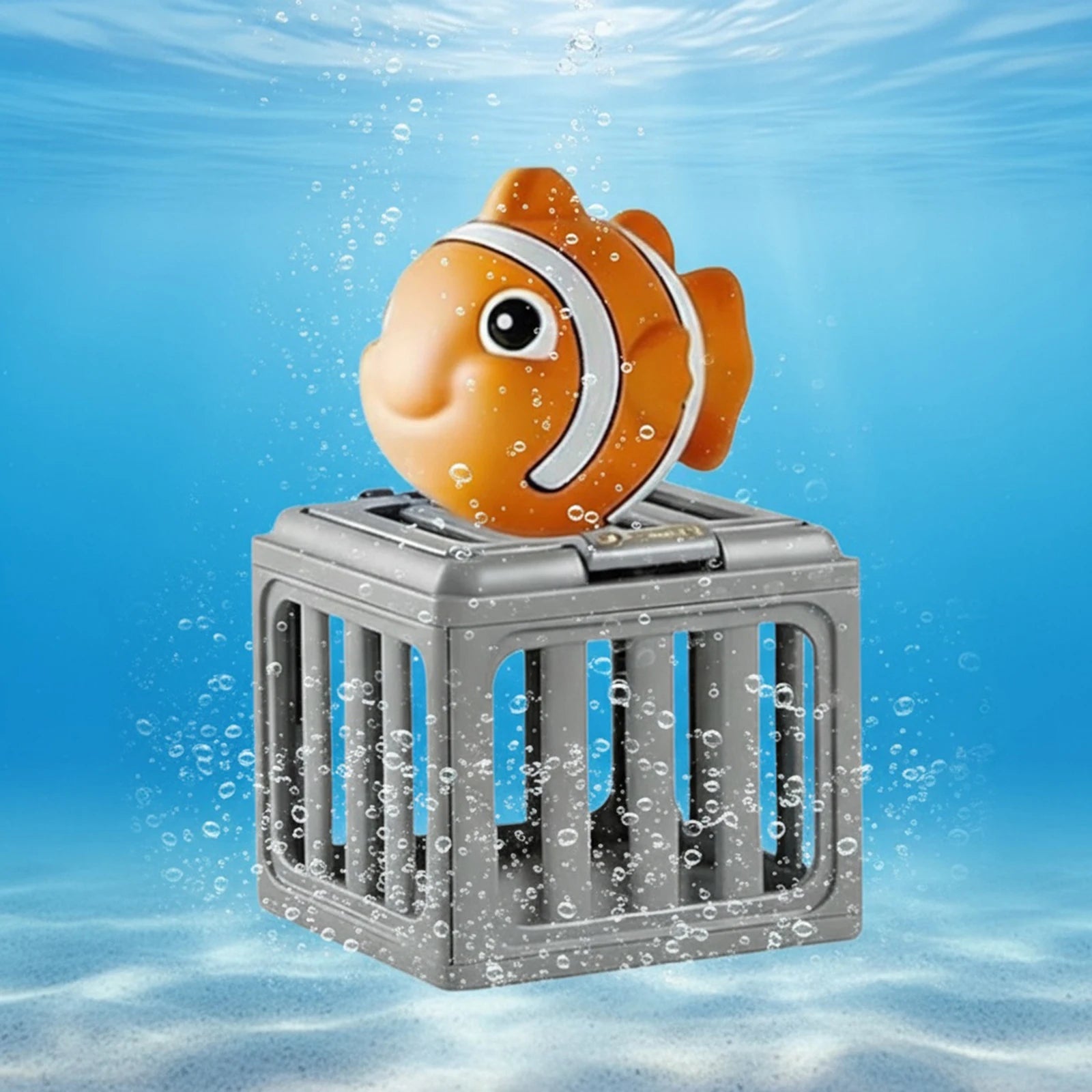 Kids Pool Diving Toys with Fish Box Floating Animals Water Swimming Dive Pool Game for Boys Girls Fun Outdoor Beach Party Gift