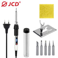 JCD Electric Soldering iron 80W 220V LCD Digital Display Adjustable temperature multimeter soldering iron kit Welding solder908S