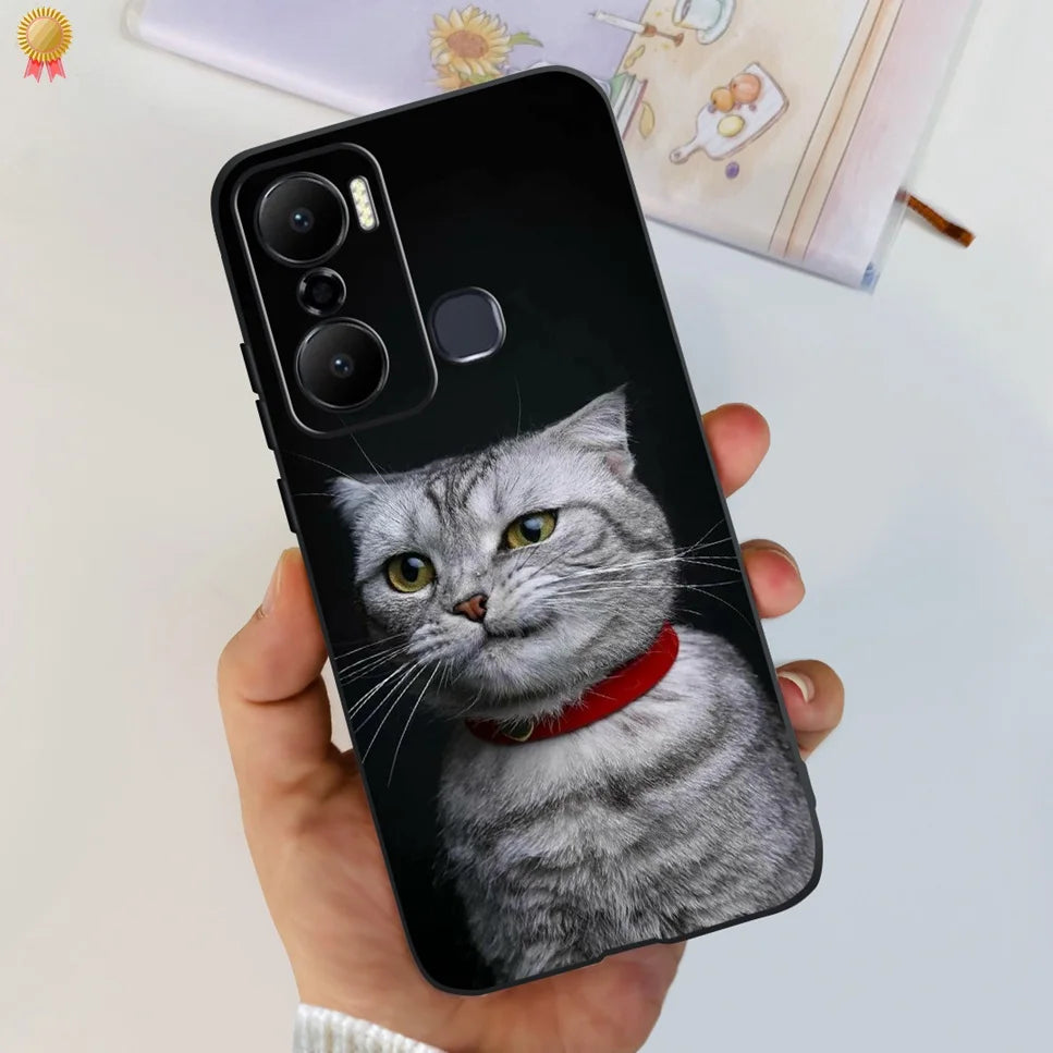 For Infinix Hot 20 Play 20i 4G Case Cute Astronaut Clear TPU Silicone Bumper Cover For Infinix Hot 20 Play 20i Phone Case Funda