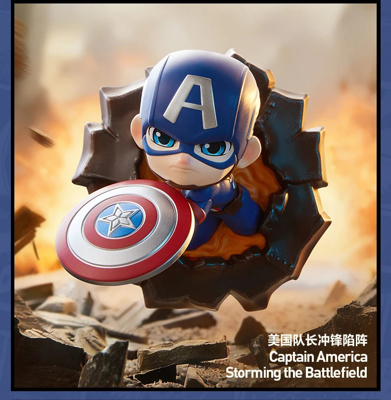 POP MART MARVEL Across The Infinite Series Original Blind Box Surprise Mystery Box Guess Bag Toys Doll Cute Desktop Ornaments