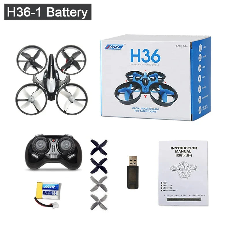 JJRC H36 1:20 Remote Control Ship Three Modes 2.4G Quadcopter Boat Helicopter UAV Rc Drone with Light Kids Toys Children's Gift