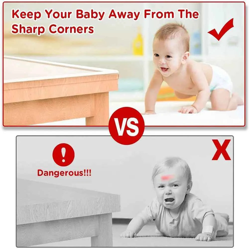 Table Edge Guard Furniture Corner Protector Strip Self Adhesive Transparent Kids Collision Proof Soft Bumper Baby Safety