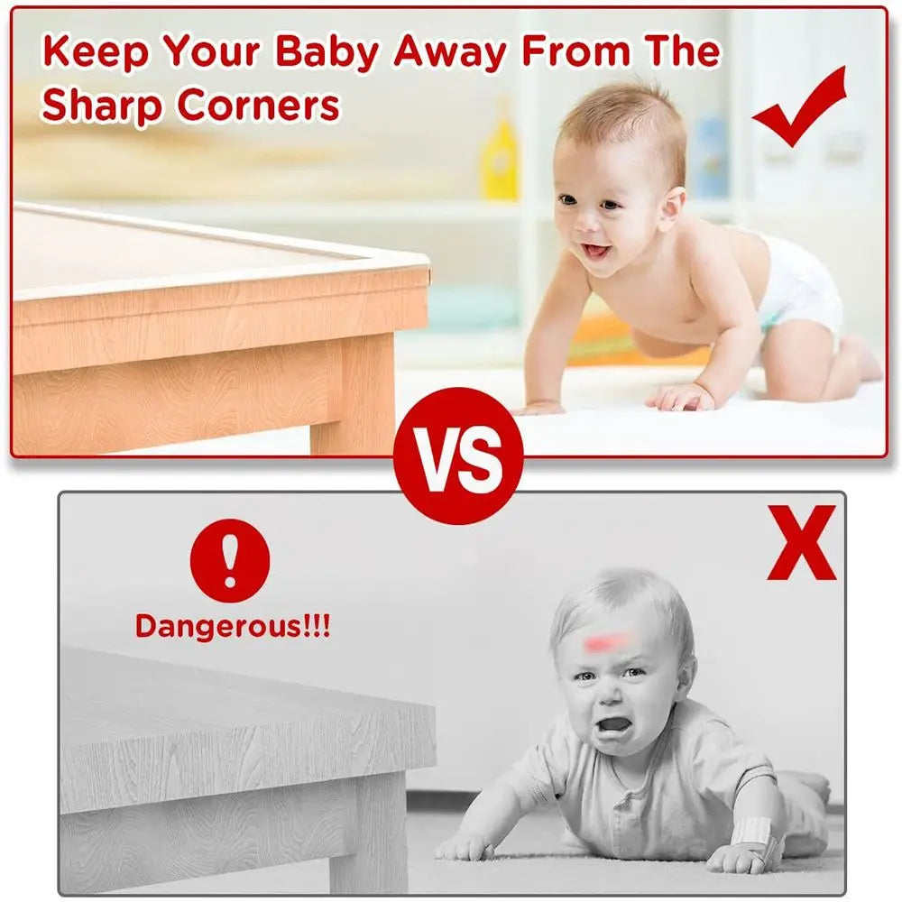 Table Edge Guard Furniture Corner Protector Strip Self Adhesive Transparent Kids Collision Proof Soft Bumper Baby Safety