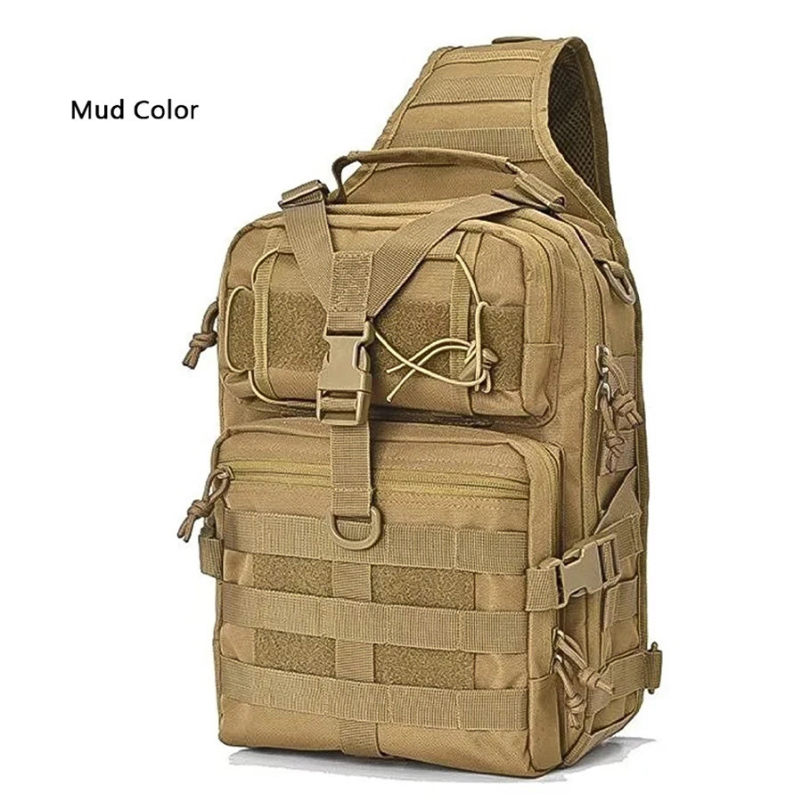 Tactical Military Sling Backpack Small Sling Rover Shoulder Bag Molle Outdoor Camping Daypack Backpack With Adjustable Strap