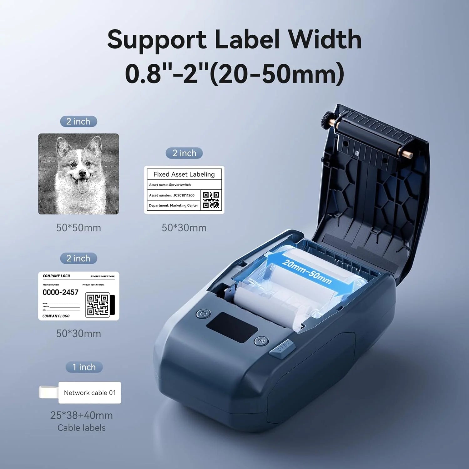 300DPI NIIMBOT M2 Portable Thermal Transfer Label Printer Bluetooth Multi-function Sticker Maker Machine for Office Clothes Tag