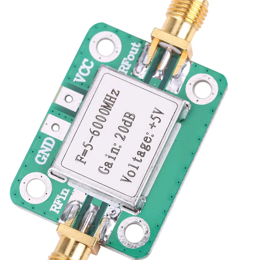 5-6000MHz Power Amplifier 5-6000MHz Gain 20dB Broadband RF VHF UHF  Power Amplifier Module Broadband Power Amplifier