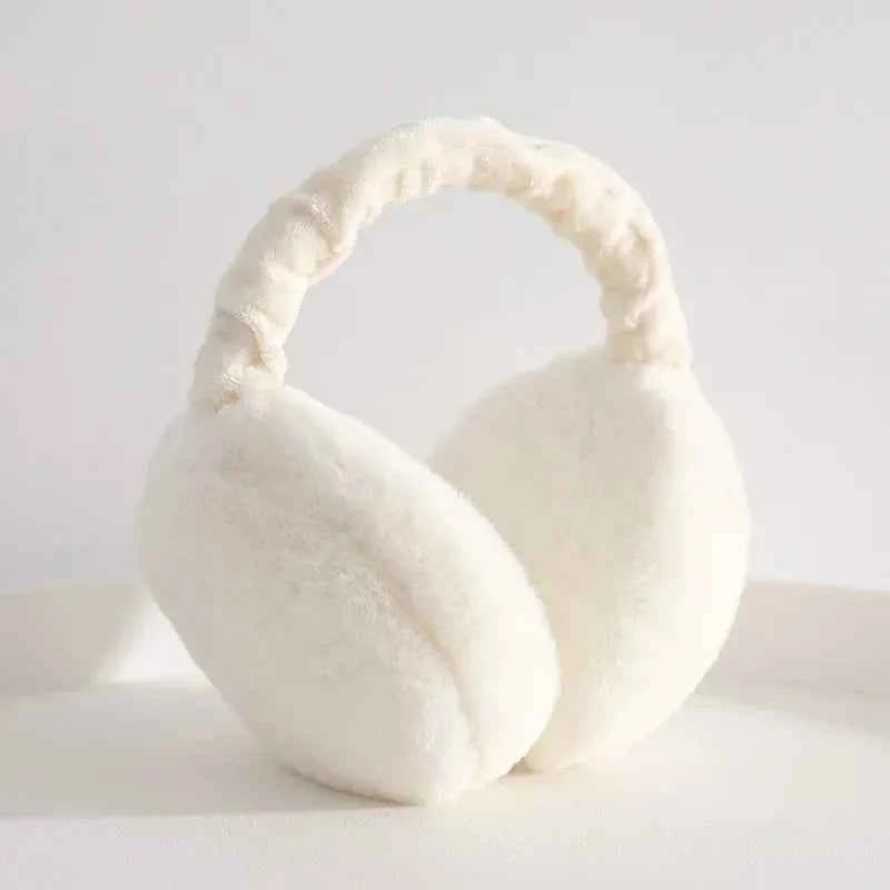 Soft Plush Earmuffs for Men and Women Outdoor Cold Protection Warm Winter Ear Warmers Solid Color Fashion