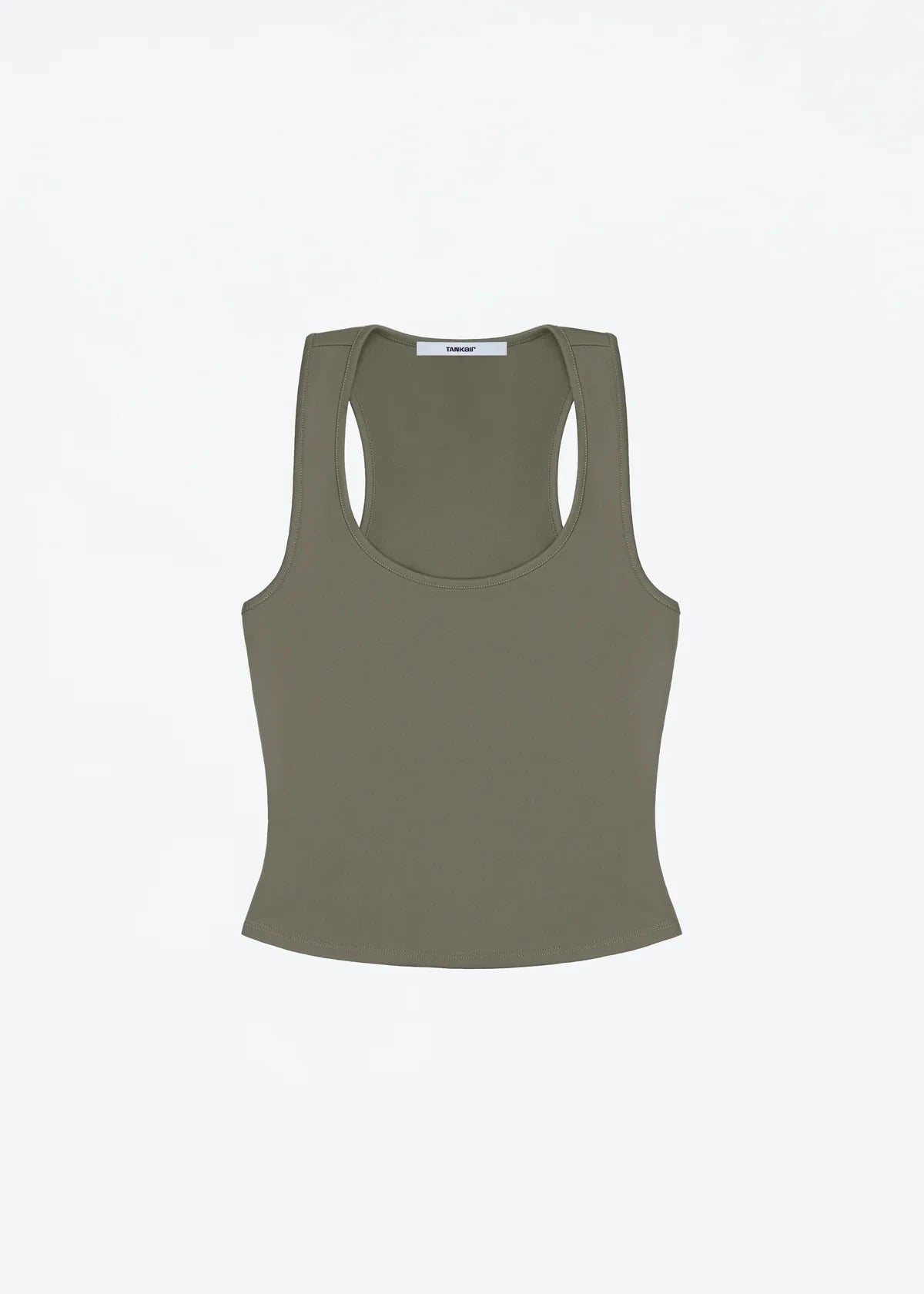 Tank Classic X-shaped Backless Baby Blue and Misty Gray Multi-color Comfortable Elastic Waist Tight Fit Backless Top