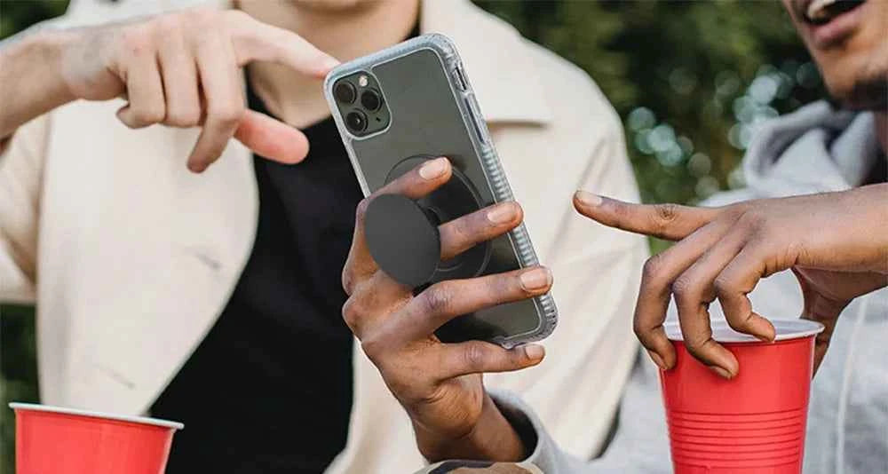 Grippopso Magnetic Folding Mobile Phone Grip Holder Socket Support Tok for IPhone 16 15 14 13  Ring Finger Expanding Stand