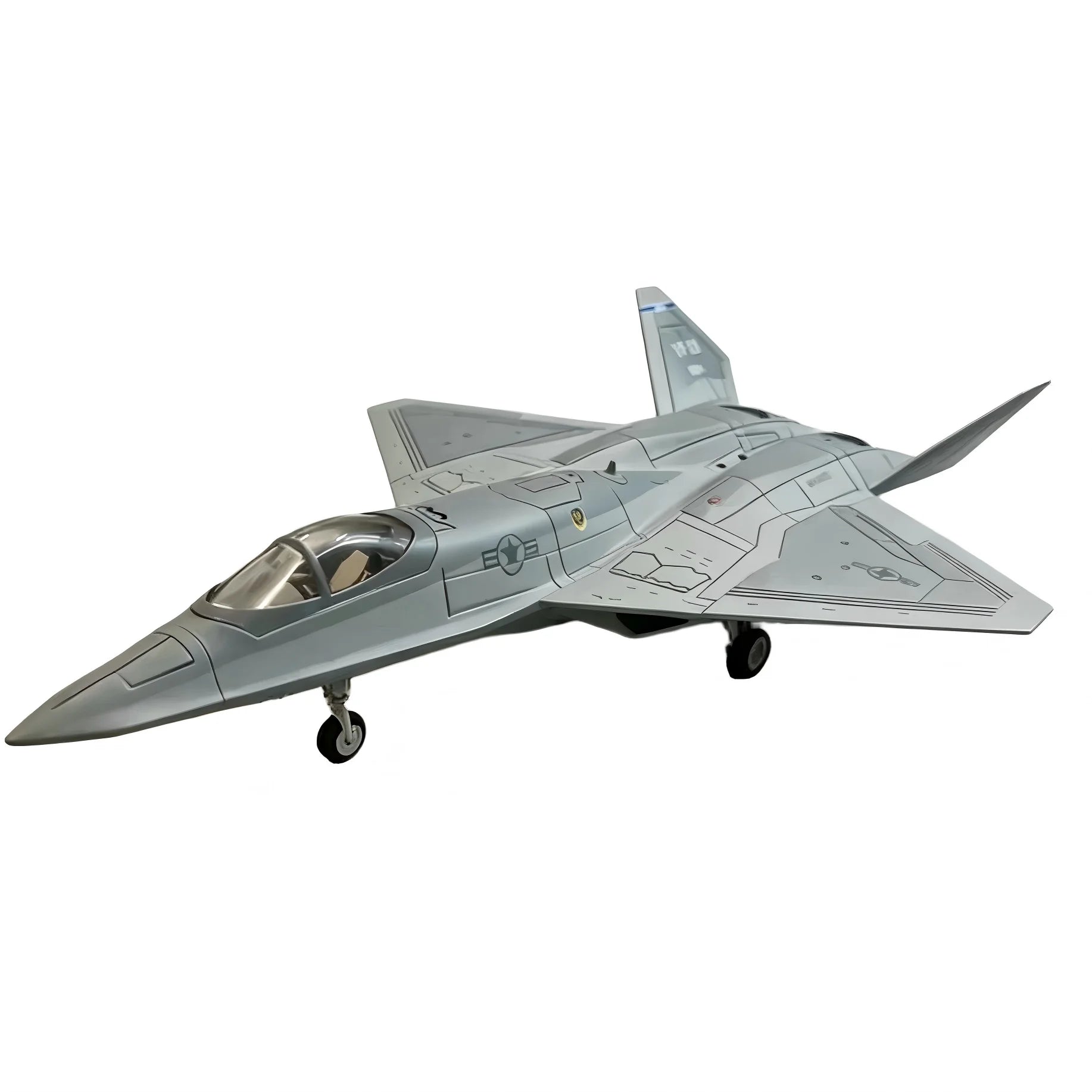 1/72 Scale YF-23 Black Widow II Fighter Jet Model, Plastic Snap Fit Kit No Glue Required, Diecast Military Aircraft Replica Coll