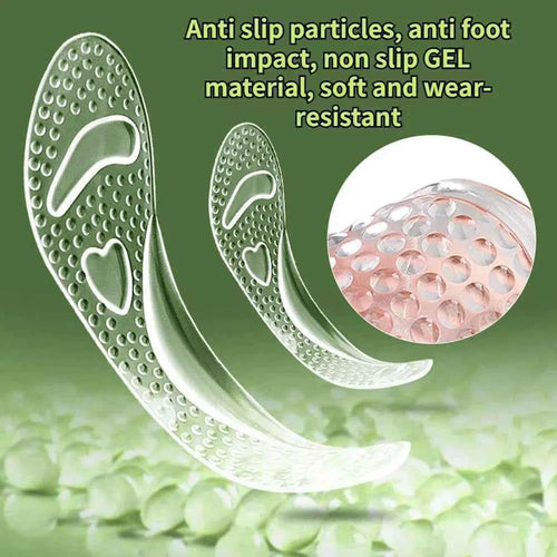 Anti Slip Sole Pads For High-Heels Arch Support Self-adhesive Sandals Insole Summer Comfortable Gel Insoles Silicone Cushion