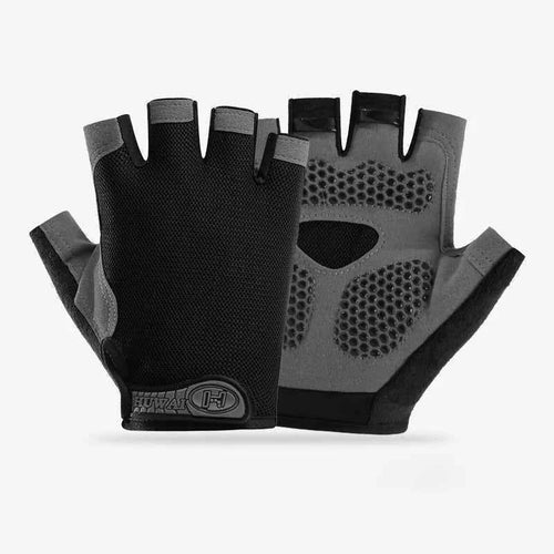 Anti-Slip Breathable Workout Gloves, Fingerless Fitness Training Gym Gloves for Men Women Bodybuilding Cycling Exercise