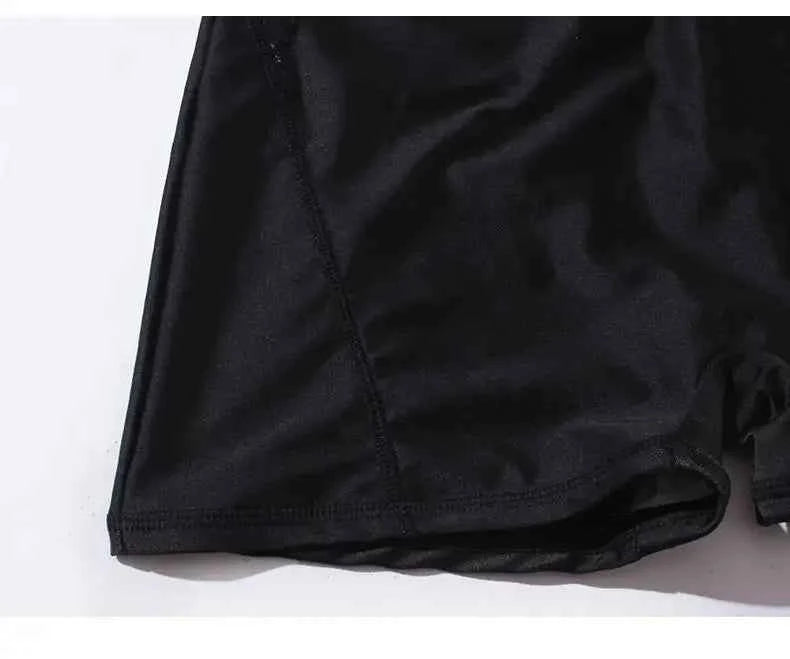 Middle-aged Elderly Mothers Professional Racing One-piece Large-size Swimsuit Women Sports Slim Students Hot Spring Swimsuit