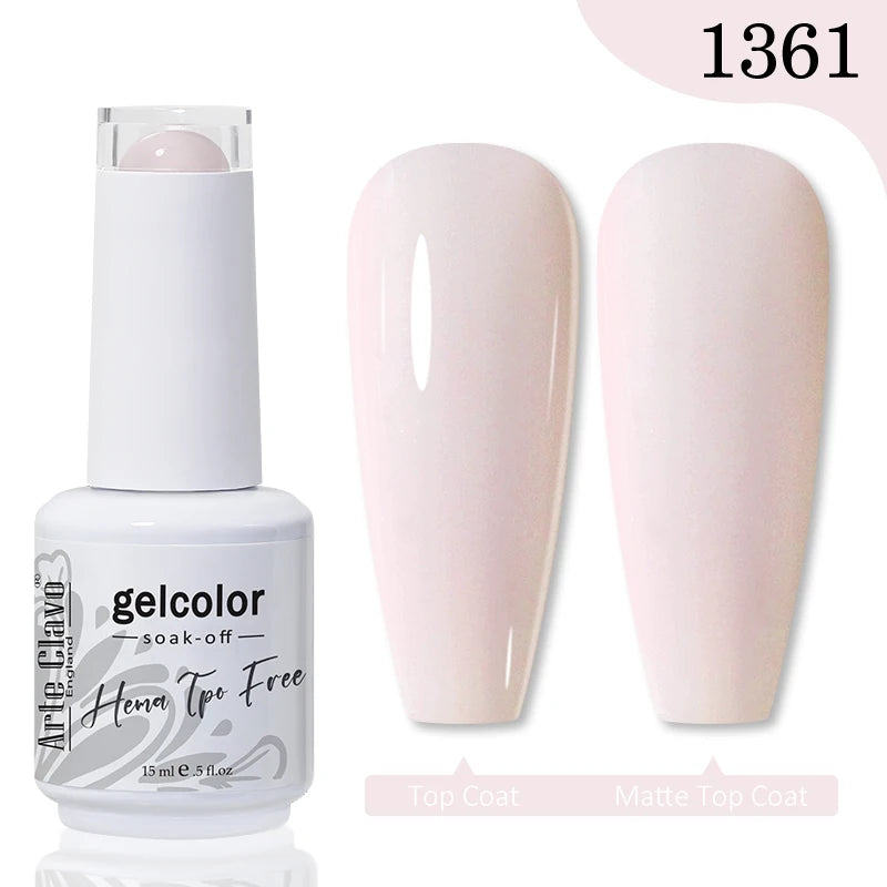Arte Clavo TPO HEMA FREE Top Quality Discount Price 131 Colors Nail Gel Polish New Formula Nail Gel 15ml Bottle UV Gel Varnish