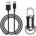 1200LM Super Bright Mini Keyring Torch LED Rechargeable Key Ring Torch for Outdoor Camping