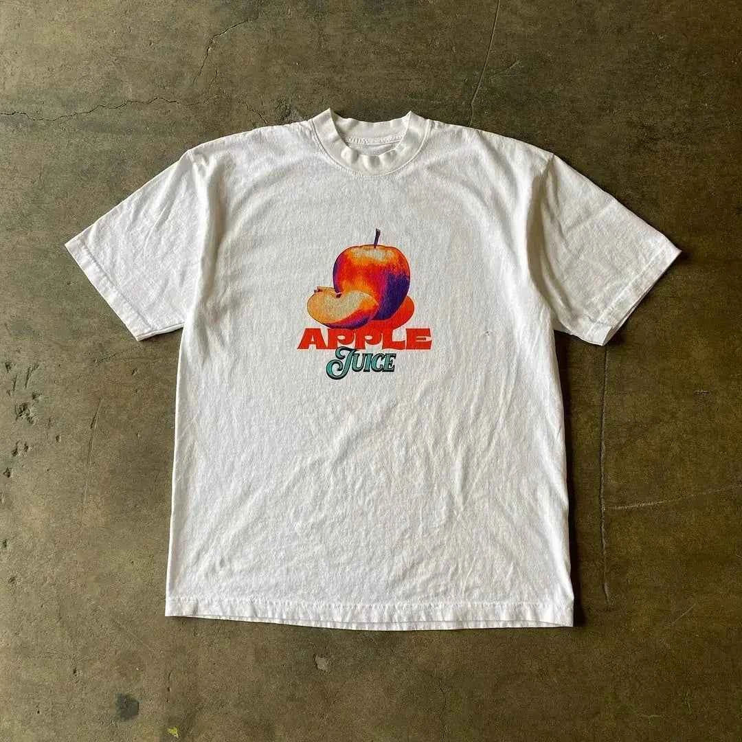 Y2K Kawaii Oversized T-Shirt Men Women Cotton Retro Print Loose Fit Funny Graphic Tee Unisex Matching Summer Trendy Streetwear