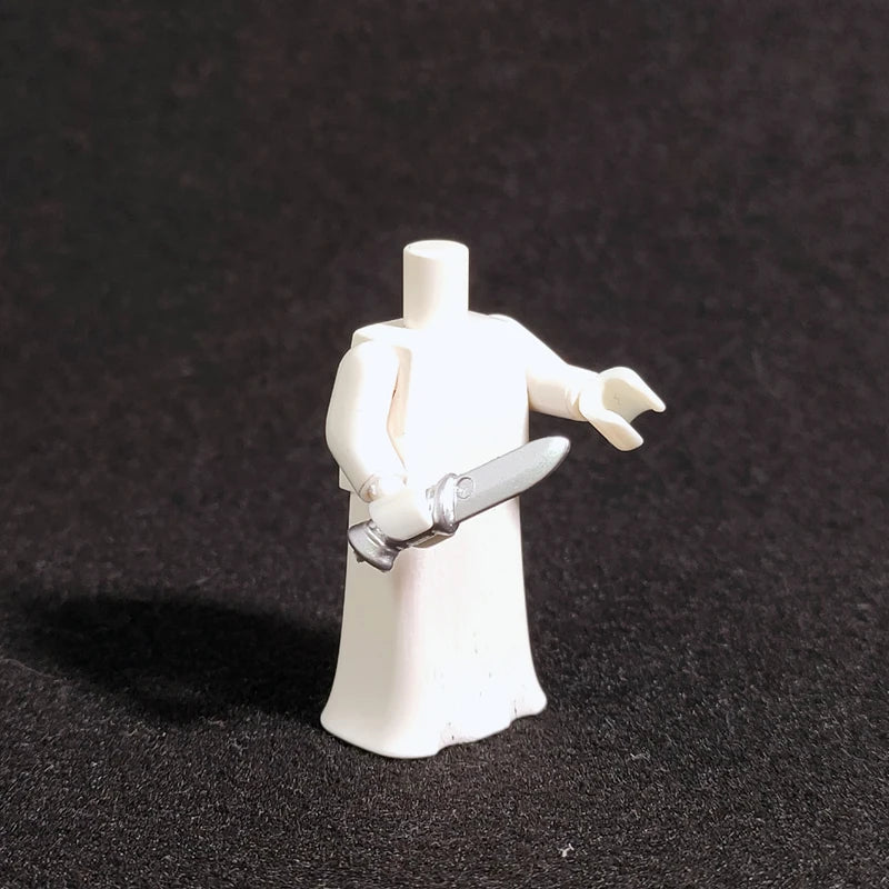 10PCS/SET Middle Ages Knights Elf  MOC  Shield Sword  Spear  For 4cm Mini Dolls  Building Blocks Brick Toys For Kid