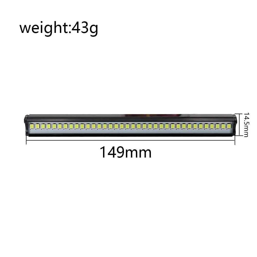 Rc Car Roof Led Light Bar Light 149mm Searchlight For 1/10 Trxxas Axial Scx10 III 90046/90047 Yikon Crawler