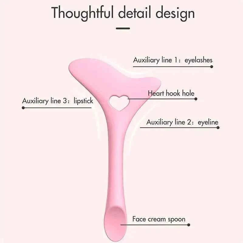 Wholesale  Multi-functional Eyeliner Stencil Wing Tips Silicone Eyeliner Aid Drawing Lipstick Wearing Aid Reusable Makeup Tools