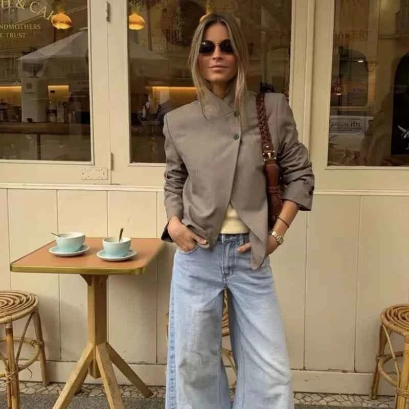 Women's Spring Blazers Blouse 2026 New Fashion Young Women's Elegant Travel Holiday Jackets Spring Street Sarm Blazers Jackets