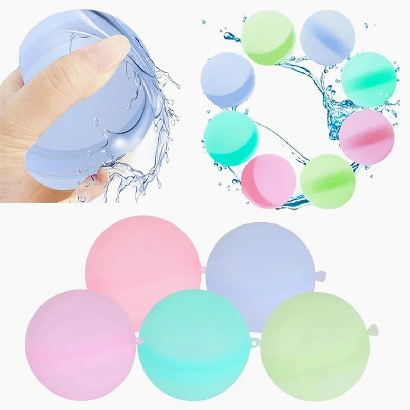 Reusable Water Balloons Toys Quick Fill Sealing Water Bomb for Summer Games Adults Outdoor Activities Toy Gifts