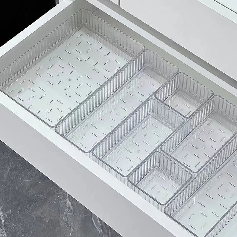 Desk Drawer Organizers Set Plastic Transparent Storage Box Bathroom Storage Makeup Organizer Boxes Clear Storage Box Acrylic Box