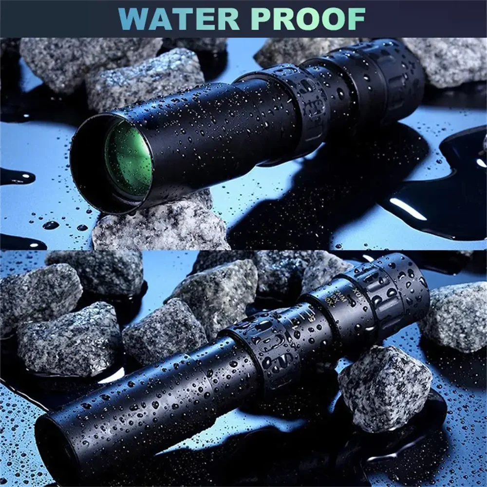 HD Zoom Monocular Telescope 10–300x for Long-Range Viewing