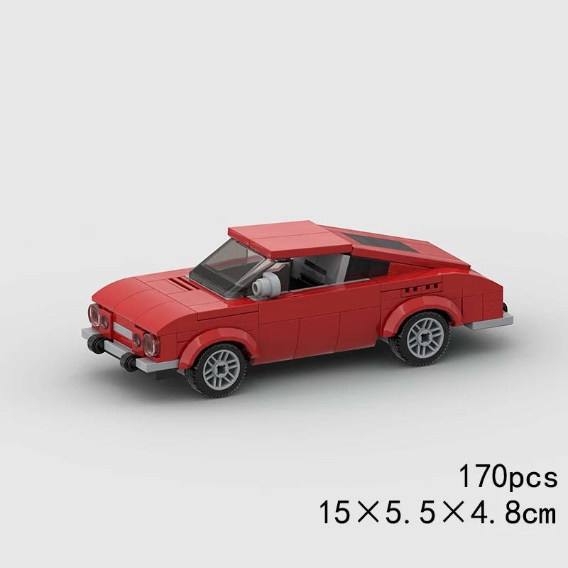 MOC Car Speed RX7 AE86 Chiron R8 Creative Racing Vehicle Model Building Block Super Race brick City Rally Sport Toy Technical