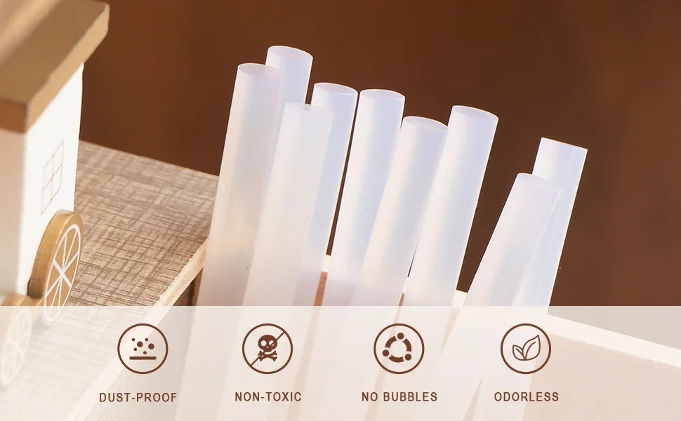 60pcs/120pcs Hot Melt Glue Sticks 7mm Hot Glue Sticks Rod for Craft Album Repair Tools  Hot Glue Gun Sticks