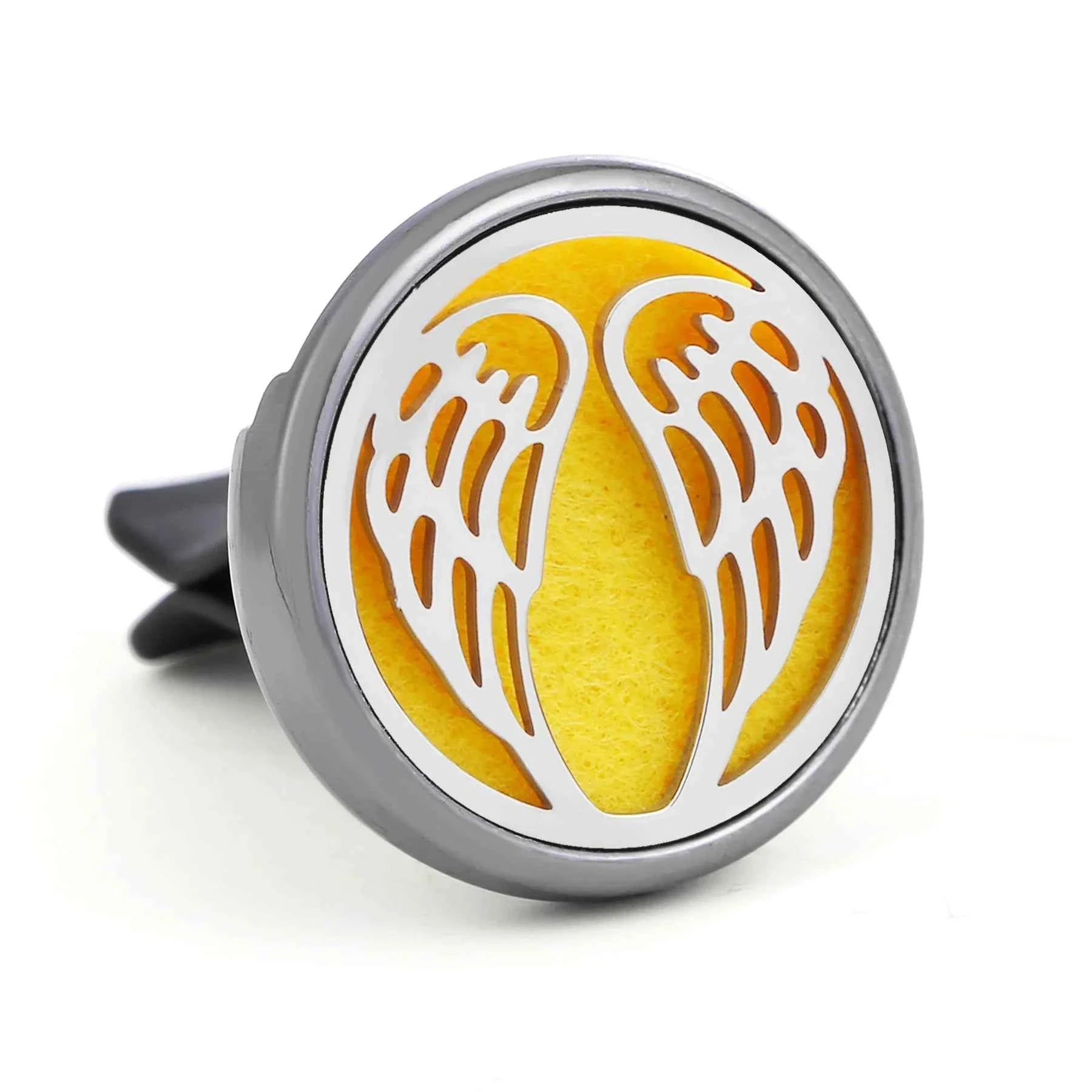 1PC Refillable Car Air Freshener Perfume Diffuser Clip with 10pcs Pads Auto Vent Interior Aromatherapy Diffuser