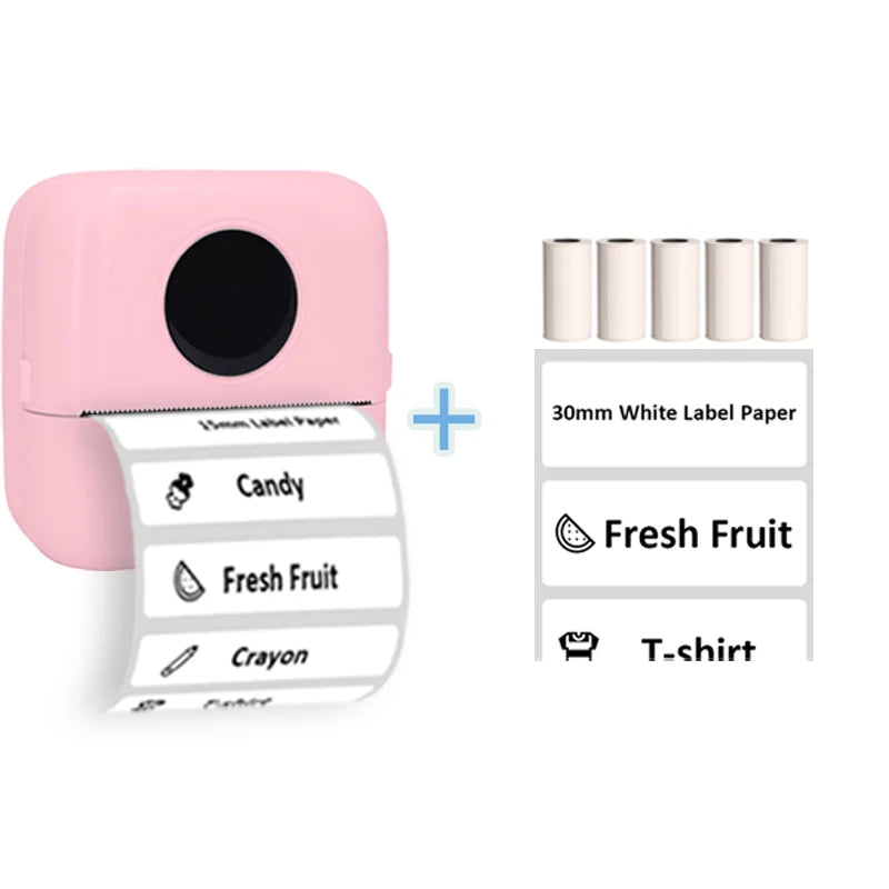 Thermal Portable Printer Mini Pocket Print Photo Thermal Label Printers With 57mm Printing Wireless BT Android And iOS Printers