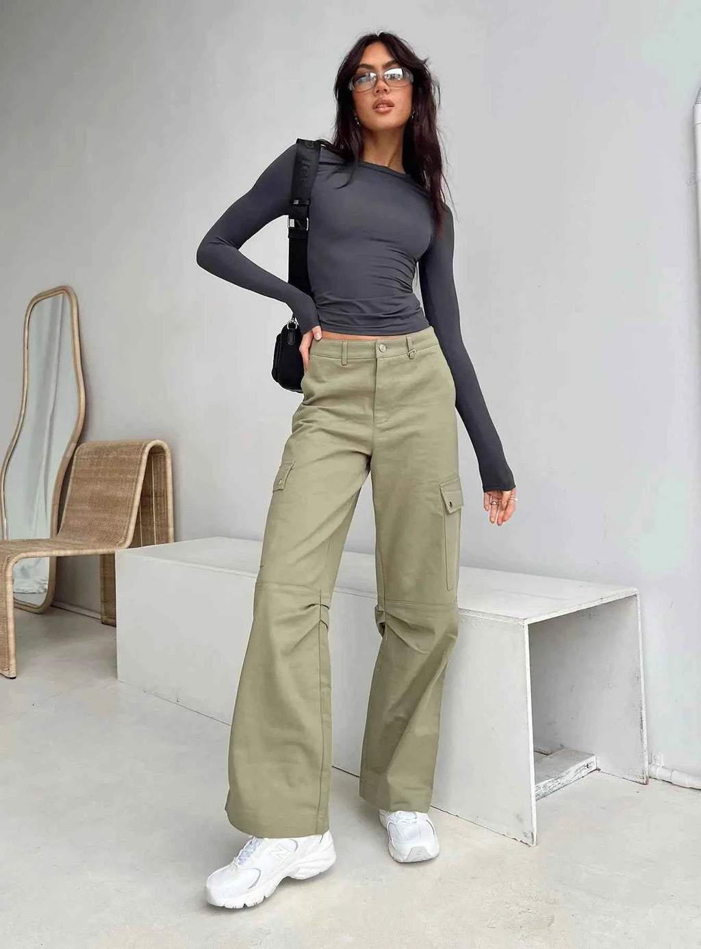 Y2k Long Sleeve T Shirt Women Spring Autumn Crop Top Casual Slim Fit Pullovers Solid O Neck T-shirts Streetwear Female Basic Tee