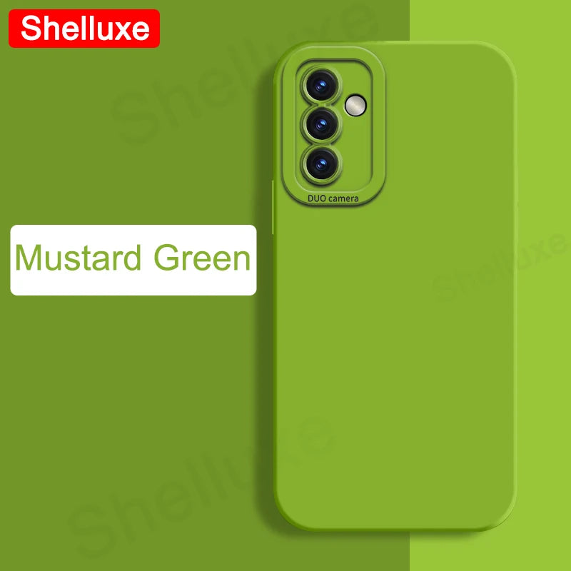 A54 A55 A56 Case Shelluxe Square Liquid Silicone Soft Cases For Samsung Galaxy A56 A55 A54 A52 s A52s A53 Silky Feel Phone Cover