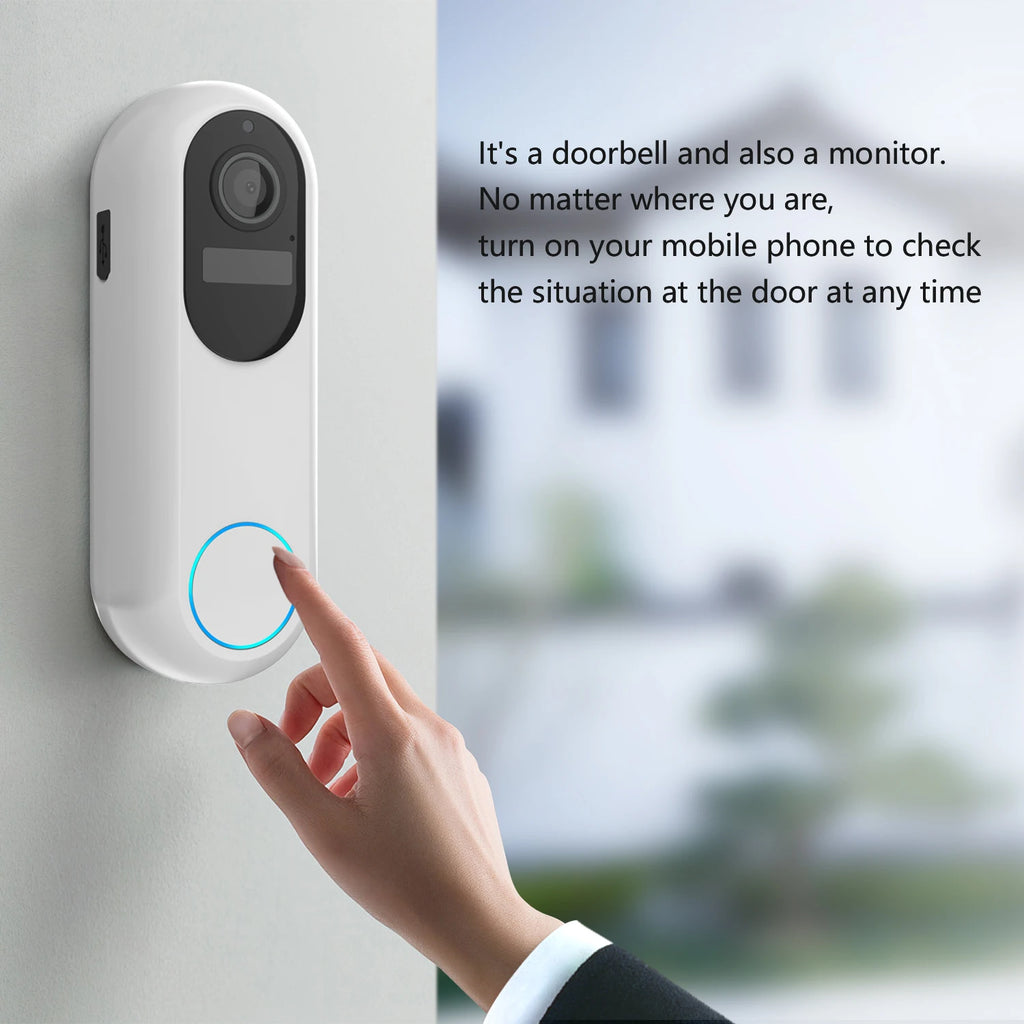 Tuya Smart Video Doorbell Waterproof Night Vision Home Security 1080P Camera Digital Visual Intercom 2.4GHz 5GHz WIFI Doorbell