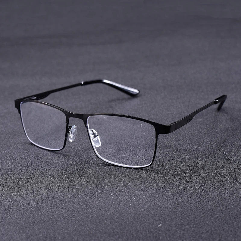High Quality Stainless steel Reading Glasses Men Women Fashion Presbyopic Eyeglasses Business Hyperopia Anti Blue Light Eyewear1