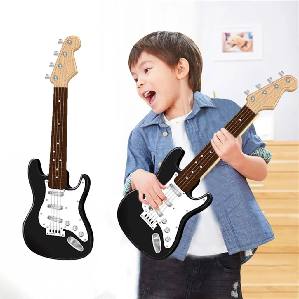 Kids Electric Guitar Toy - 4-String Multifunctional Electronic Musical Instrument, Portable Children's Guitar