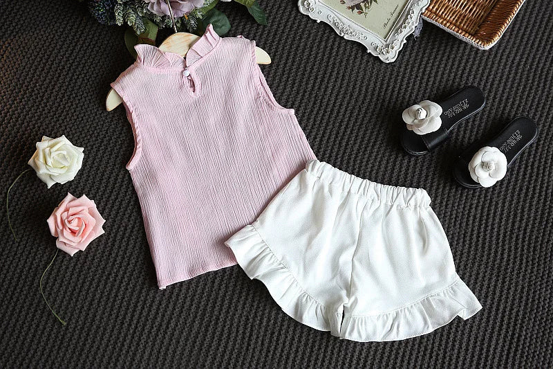 Toddler Girl Summer Clothing Set Baby Girls Printed T-shirt + Short Pants Outfit Infant Kids' Fashion Clothes 0-5 Years