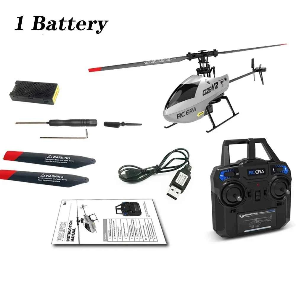 C129 RC Helicopter, Remote Control Helicopter with Charging, Outdoor UAV Aircraft Model, Cool Flying Toy Drone