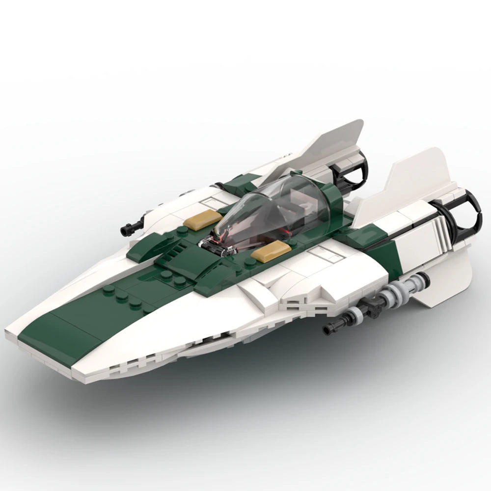 NEW star battle Movie MOC A-wing space fighter Model DIY creative ideas Christmas Child Toy Assembly Puzzle birthday Gift