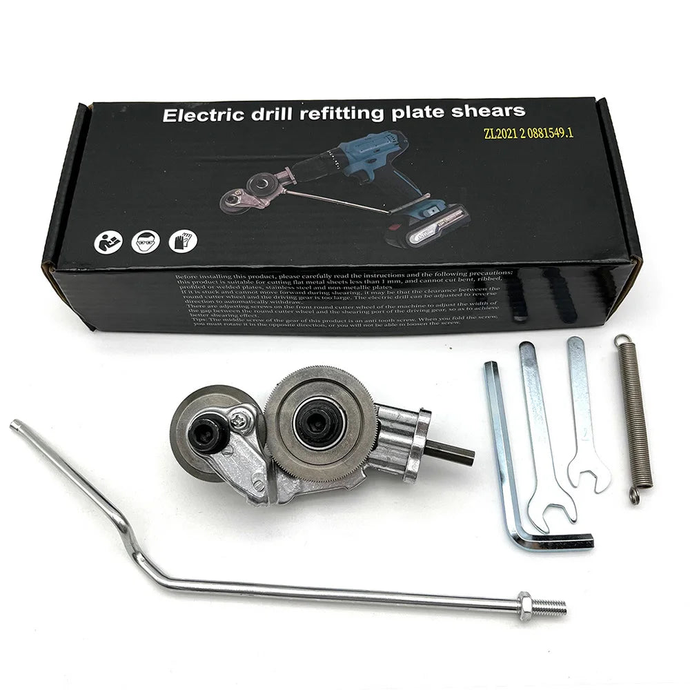 Upgraded Version Electric Drill Shear Hand Electric Drill Converted To Metal Plate Cutter New Iron Sheet Shear Cutter Scissors