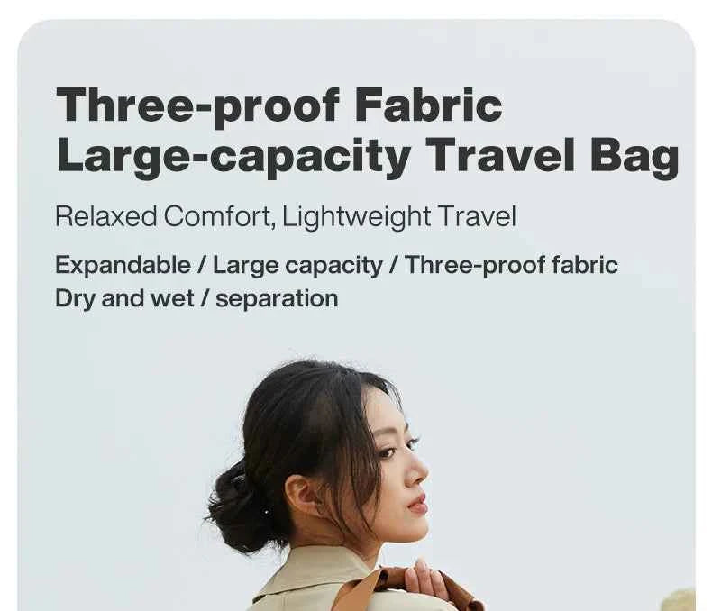 Mixi Travel Bags Women Large Size Capacity Sports Fitness Storage Bag Foldable Duffle Suit Bag For Shoulder Bag Handbag M3020