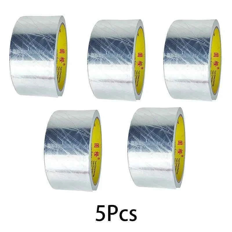 High Temperature Resistance Aluminum Foil Tape Kitchen Pipe Repair Tape Adhesive Sealing Foil Heat Insulation Leak Proof  2030