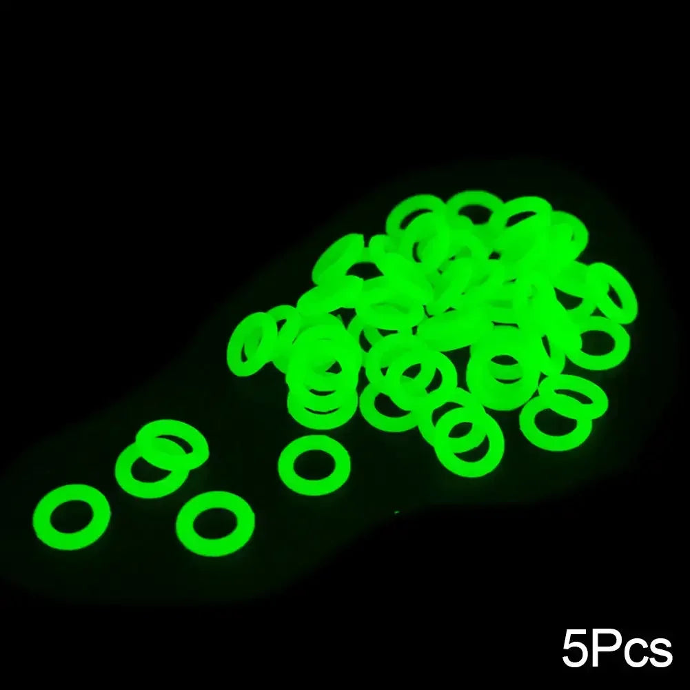 Multifunctional Outdoor Nail O-Type Silicone Luminous Ring Camping Fishing Safety Warning Supplies Camping Accessories