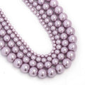 4 6 8 10mm Glass Beads Colorful Imitation Pearl Loose Spacer Round Smooth Beads For Diy Jewelry Making Handmade Bracelet Earring